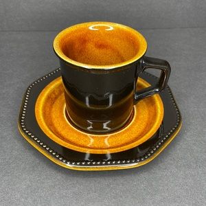 Vintage Sears Ironstone China OCTAGON AMBER #4567